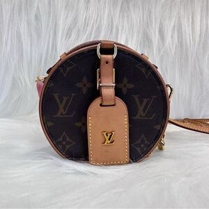 Louis Vuitton Brown and Black Crossbody Bag with Monogram
